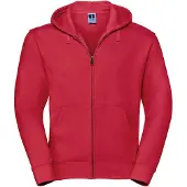 Russell athletic Russell Heren Authentieke Sweatshirt met volledige ritssluiting / Hoodie (Klassiek rood)