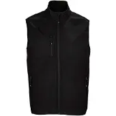 Sols Heren Falcon Softshell gerecyclede bodywarmer (Zwart)