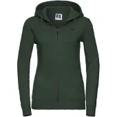 Russell athletic Russell Dames/Dames Authentic Full Zip Hoodie (Fles groen)