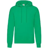 Fruit Of The Loom Volwassenen Unisex klassiek sweatshirt met capuchon (Kelly Groen)