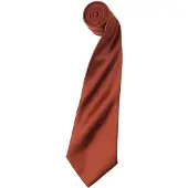 Premier Herensatineband (smal blad) (pakje van 2) (Kastanje)