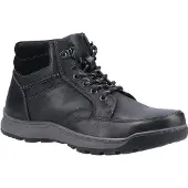 Hush puppies Heren Grover Leren Laarzen (Zwart)