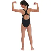 Speedo Meisjes Medalist Eco Endurance+ Eendelig Badpak (Zwart)