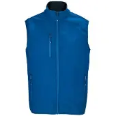 Sols Heren Falcon Softshell gerecyclede bodywarmer (Koningsblauw)
