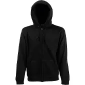 Fruit Of The Loom Heren Sweatshirt Met Capuchon (Zwart)