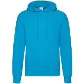 Fruit Of The Loom Volwassenen Unisex klassiek sweatshirt met capuchon (Azuurblauw)