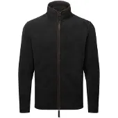 Premier Heren Artisan Fleece Jas (Zwart/Bruin)