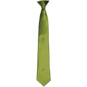 Premier Kleuren Heren Satin Clip Tie (Oase Groen)