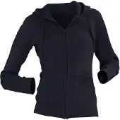 Russell athletic Russell Dames Premium Authentieke Hoodie met rits (3-laagse stof) (Franse marine)