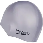 Speedo Unisex Adult 3D Silicone Swim Cap voor volwassenen (Zilver)