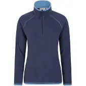 Mountain Warehouse Dames/Dames Montana Half Zip Fleece Top (Marine)