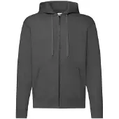 Fruit Of The Loom Heren Hooded Sweatshirt (Licht Grafiet)