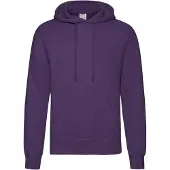Fruit Of The Loom Unisex Volwassenen Klassiek Sweatshirt met capuchon (Paars)