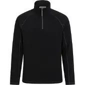 Mountain Warehouse Heren Ashbourne II Half Zip Fleece Top (Zwart)