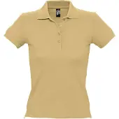 Sols Vrouwen/dames Mensen Pique Korte Mouw Katoenen Poloshirt (Zand)