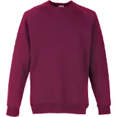 Fruit Of The Loom Kinderen Unisex Raglan mouwen Sweatshirt (Bordeux)