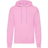 Fruit Of The Loom Unisex Volwassenen Klassiek Sweatshirt met capuchon (Lichtroze)