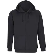 Sols Unisex Carter Full Zip Hoodie voor volwassenen (Zwart)