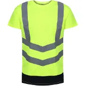 Regatta Heren Pro High-Vis T-shirt met korte mouwen (Geel/Zwaar)