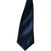 Premier Kleuren Heren Satin Clip Tie (Pakket van 2) (Marine)