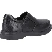 Hush puppies Heren Matthew Leren Instappers (Zwart)