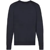 Fruit Of The Loom Heren Lichtgewicht Raglan Sweatshirt (240 GSM) (Donker Marine)