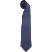 Premier Mannen 'Kleuren' Effen Mode / Zakelijke Stropdas (Marineblauw)