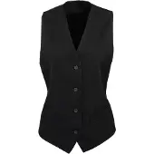 Premier Vrouwen/Dames Gevoerde Waistcoat (Zwart)