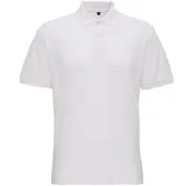 Asquith & Fox Heren Super Smooth Knit Polo Shirt (Wit)