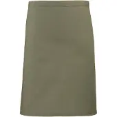 Premier Dames/Dames Mid-Length Apron (Pakket van 2) (Olijf)