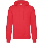 Fruit Of The Loom Unisex Volwassenen Klassiek Sweatshirt met capuchon (Rood)