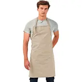 Premier Unisex Calibre Heavy Cotton Canvas Bib Apron (Pakket van 2) (Natuurlijk)