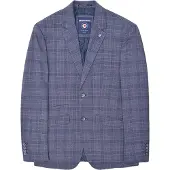 Lambretta Heren Bradley Geruite Blazer (Leisteen)