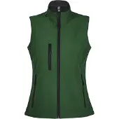 Sols Dames/dames Rallye Soft Shell Bodywarmer Jacket (Fles groen)