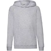 Fruit Of The Loom Kinderen Unisex Lichtgewicht Sweatshirt Met Capuchon / Hoodie (Heather Grijs)