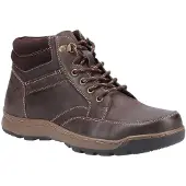 Hush puppies Heren Grover Leren Laarzen (Bruin)