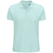Sols Heren Planet Pique Organisch Poloshirt (Arctisch blauw)