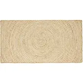 vidaXL Gebied Tapijt Wit 100 x 200 cm Jute