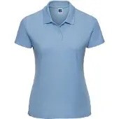 Russell athletic Russell Dames/Dames Klassiek Effen Poloshirt van Polycotton (Hemelsblauw)