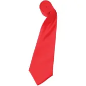 Premier Herensatineband (smal blad) (pakje van 2) (Aardbeienrood)