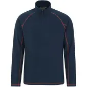 Mountain Warehouse Heren Ashbourne II Half Zip Fleece Top (Marine)