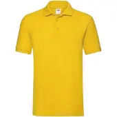 Fruit Of The Loom Heren Premium Katoenen Piqué Poloshirt (Zonnebloem)