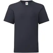 Fruit Of The Loom Iconisch T-shirt Kinderen / Kinder (Donker Marine)