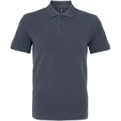 Asquith & Fox Menselijk organisch Klassiek Fit Poloshirt (Grafiet)