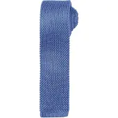 Premier Heren Slanke structuur gebreide effect stropdas (Pakket van 2) (Middenblauw)