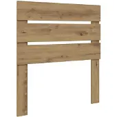 vidaXL Hoofdbord Artisan Eiken Bewerkt hout
