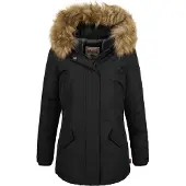 Lonsdale Winterparka 'Kimmeridge' zwart