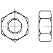 Toolcraft TO-9978579 Zeskantmoeren M45 DIN 934 Staal 5 stuk(s)