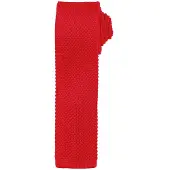 Premier Heren Slanke structuur gebreid effect stropdas (Rood)