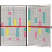 Nobo T-kaart planningset met vouwbaar frame (20 panelen, 54 sleuven)